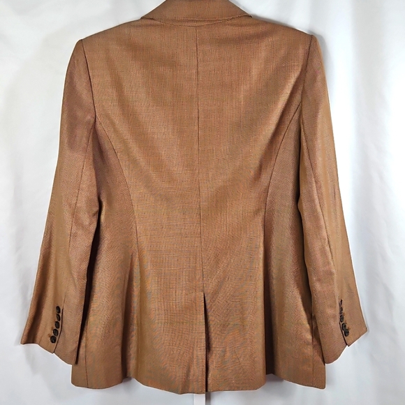 Linda Allard Ellen Tracy Tan Women's Blazer and Pants Set Size 14 - Picture 5 of 9